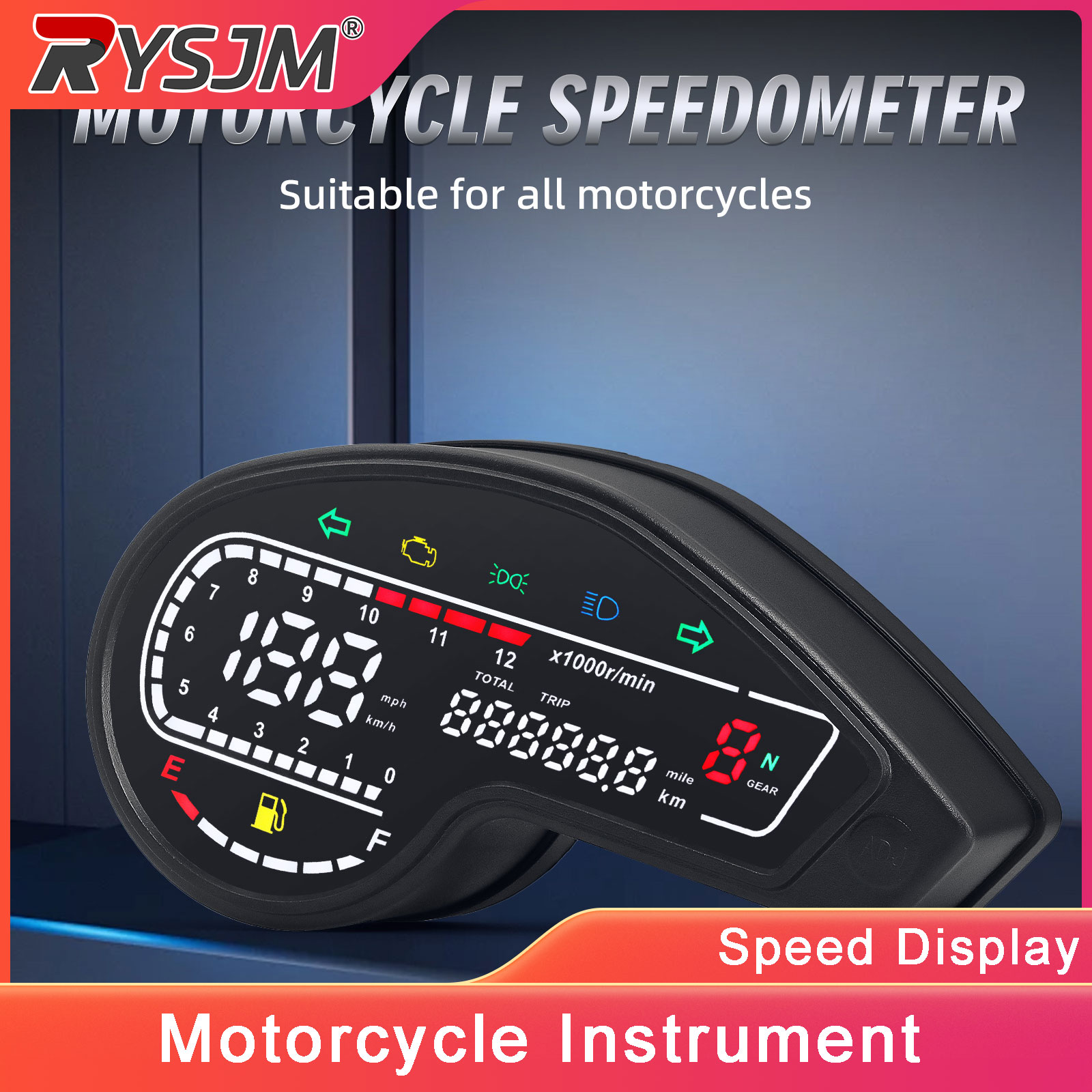 Motorcycle Gear Honda - Compteur de vitesse numérique LED pour