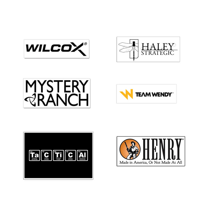 Motorcycle Gear Wholesale - Lot de 5/10 autocollants tactiques en