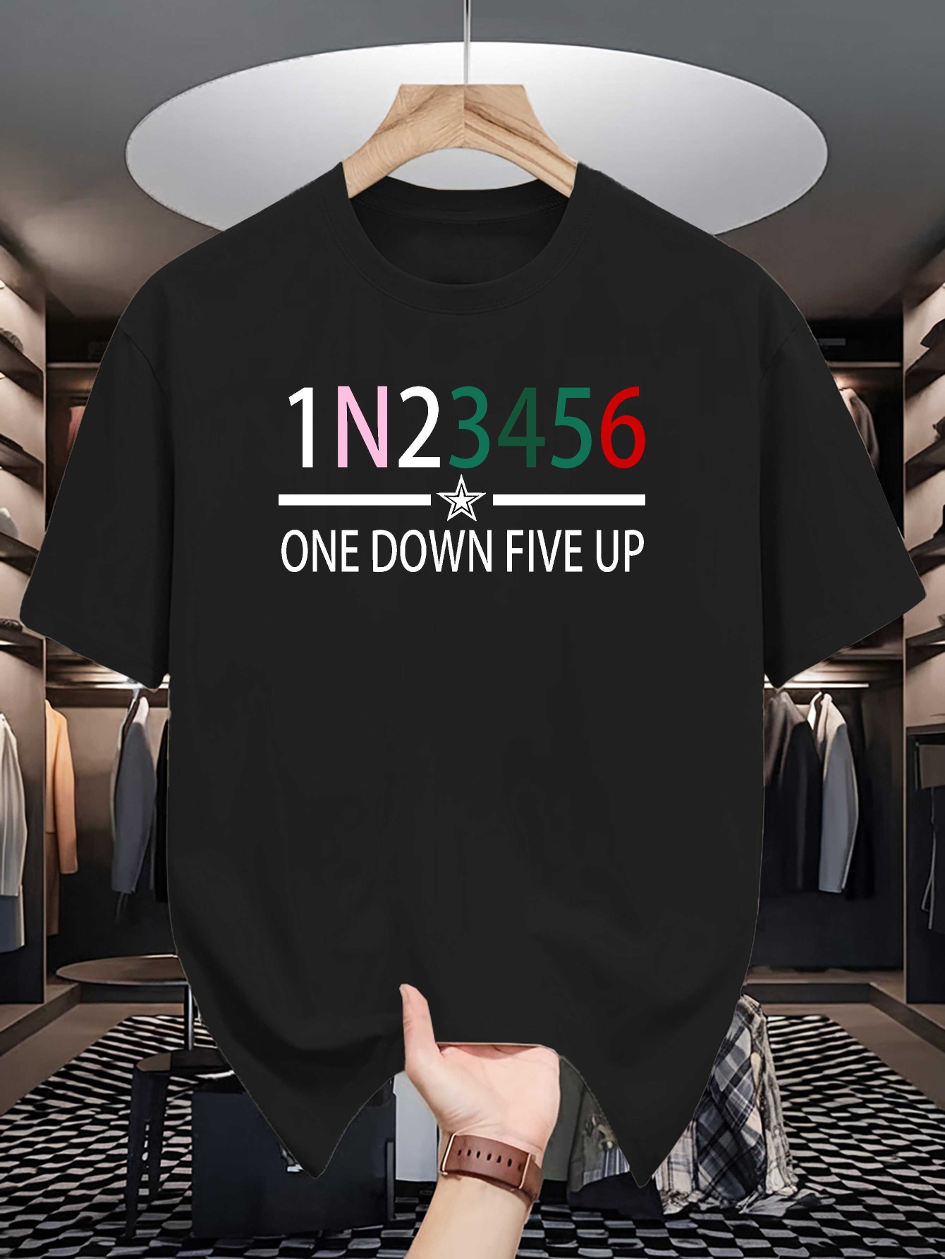Motorcycle Gear Up Down - T-shirt graphique pour hommes, col ras