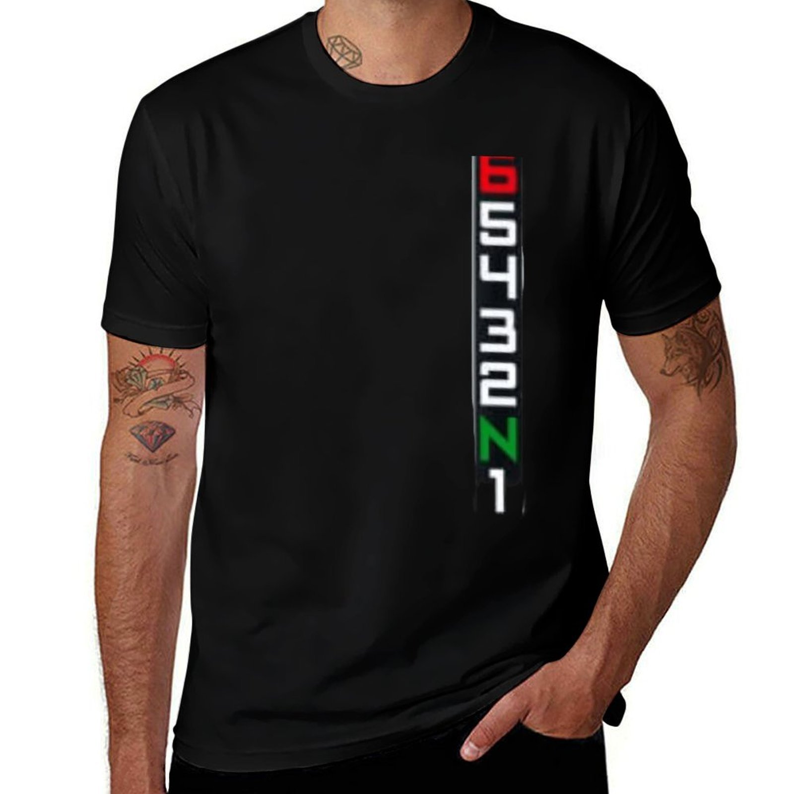 Motorcycle Gear Up Down - T-shirt Premium pour moto, six vitesses,