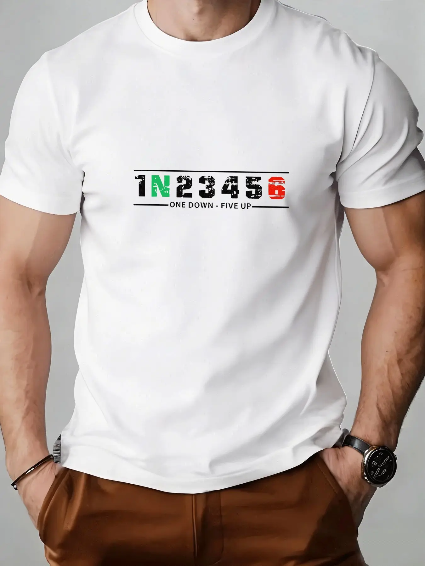 T-shirt graphique pour homme 1 - Motorcycle Gear Up Down avis et prix