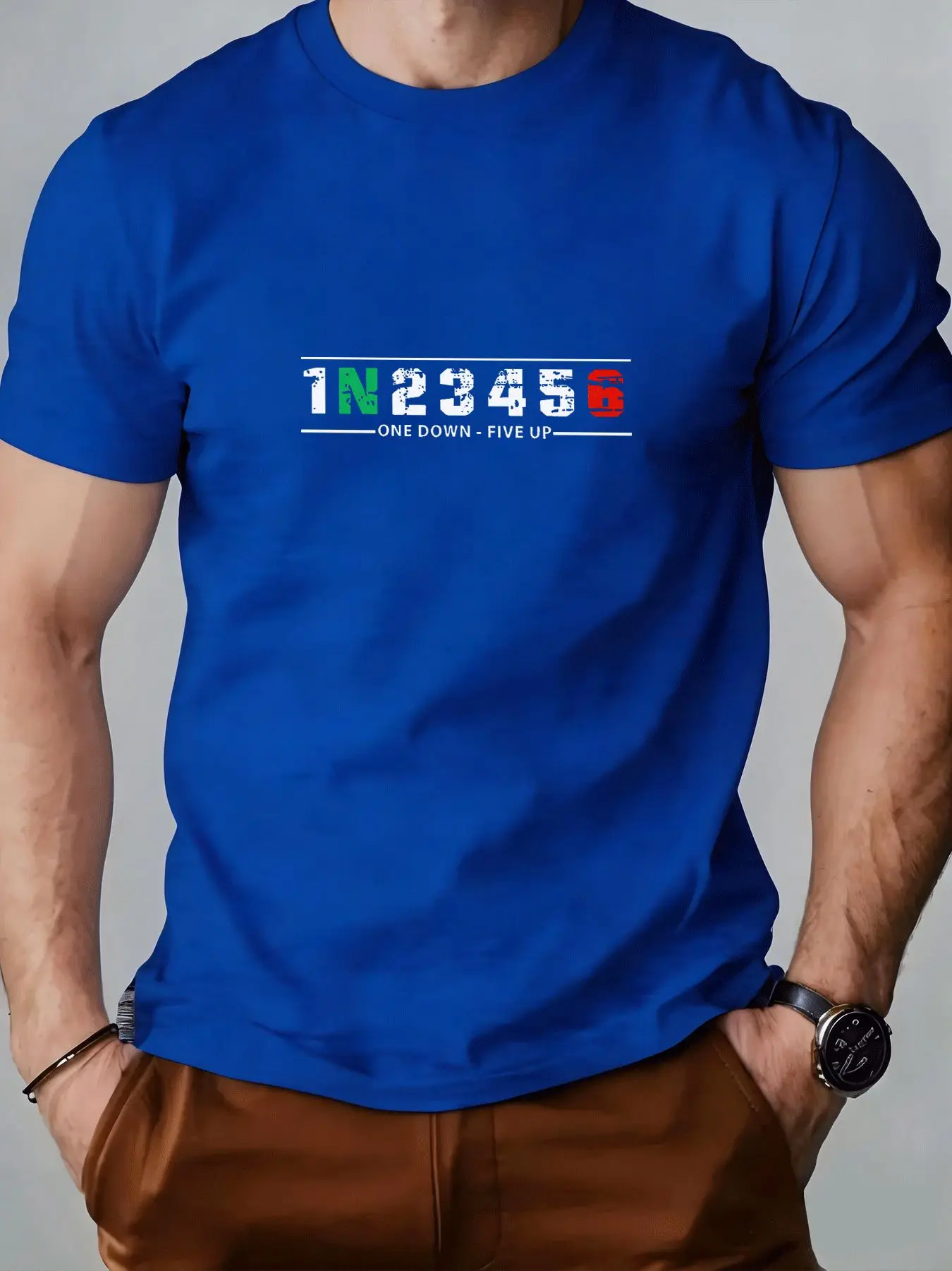 T-shirt graphique pour homme 1 - Motorcycle Gear Up Down avis et prix