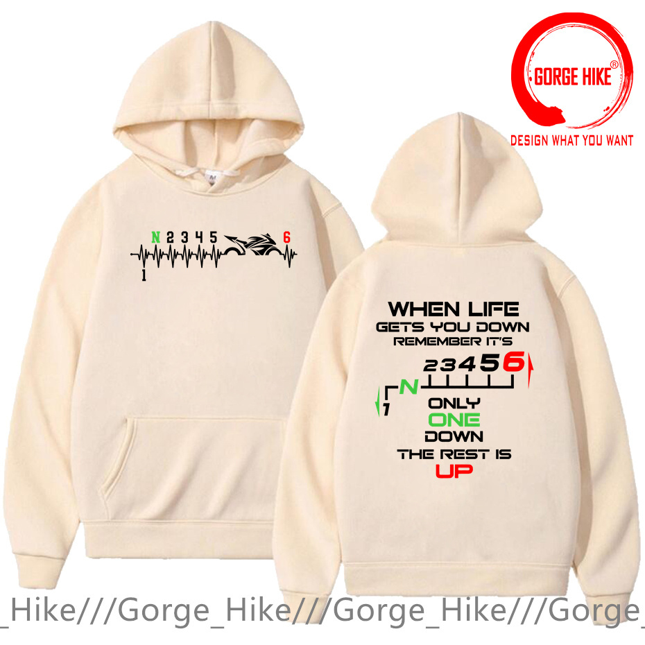 1N23456 Sweat-shirts à capuche - Motorcycle Gear Up Down avis et prix