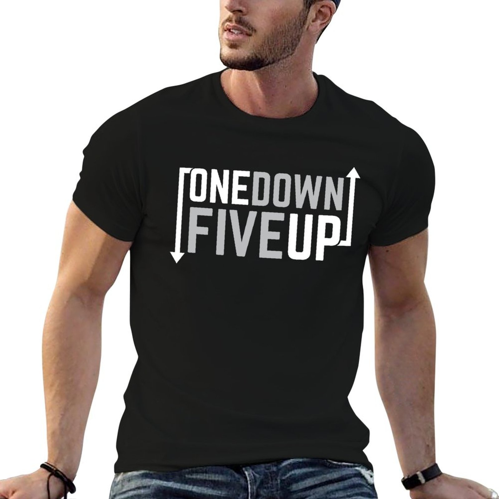 T-shirt décontracté à imprimé  - Motorcycle Gear Up Down avis et prix